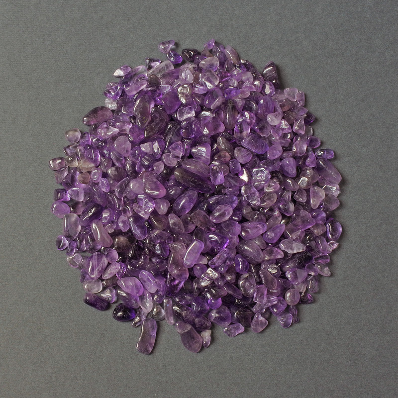 Amethyst natural chip without hole 5-11x4mm+- (per 100g+-)