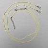 Yellow Plaited Cord for Neckwear, 1mm diameter, 51-55cm length