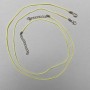 Yellow Plaited Cord for Neckwear, 1mm diameter, 51-55cm length