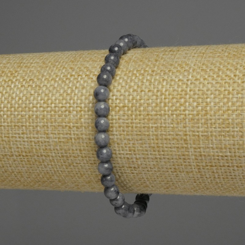 Sapphire Bracelet Smooth Bead, 7–8mm diameter ± assorted sizes, length 18cm ± stretch