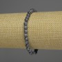 Sapphire Bracelet Smooth Bead, 7–8mm diameter ± assorted sizes, length 18cm ± stretch