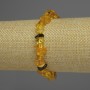 Amber chip bracelet, 8x4mm diameter, stretchy length 18cm
