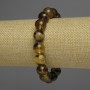 Amber Bracelet smooth beads, diameter 12mm±, length 18cm± stretch