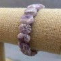 Amethyst Faceted Bracelet Link, diameter 14x10mm±, length 18cm± Stretch
