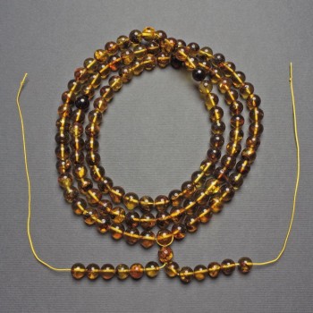 Amber Beads for Long Prayer Beads, Amber Necklace Beads, 8mm± Diameter, 94-104cm± Length
