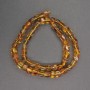 Amber Beads Cubic Cabochon 7mm Diameter, 39cm Length