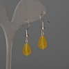Toned Quartz Teardrop Earrings 8×12 mm ±, length 32 mm ±