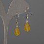 Toned Quartz Teardrop Earrings 8×12 mm ±, length 32 mm ±