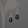Chrysoprase Drop Earrings 8×12mm ±, total length 32mm ±