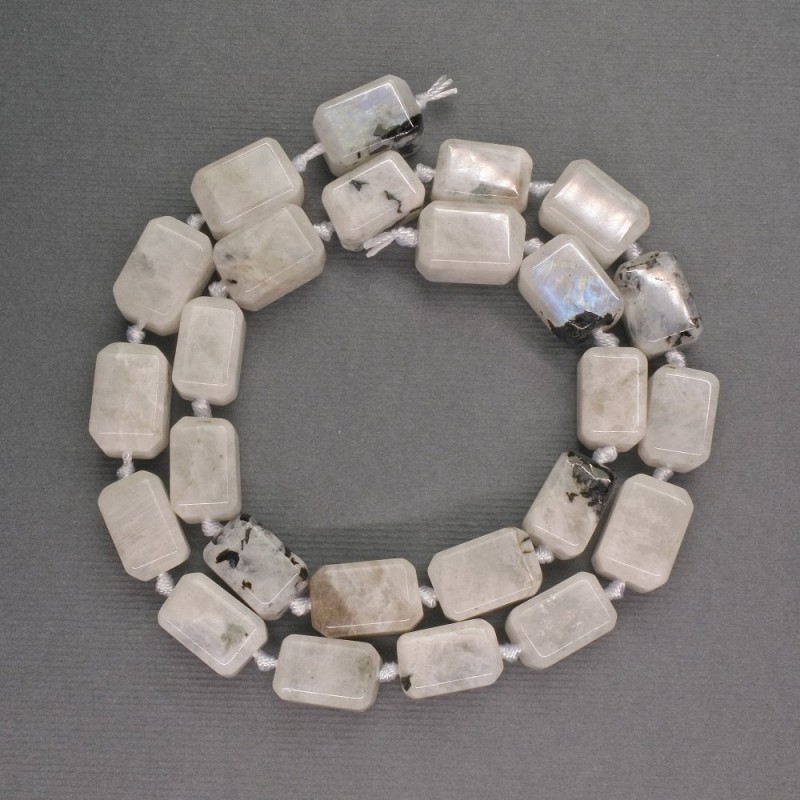 Adularia Natural Stone Beads Rectangle Shape 9×9×13mm ±, 42cm length