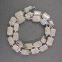 Adularia Natural Stone Beads Rectangle Shape 9×9×13mm ±, 42cm length