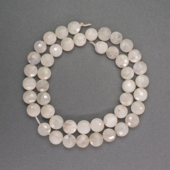 Adularia Beads Cut Coin-Shaped 8 mm, 5x5 mm, ~ length 38 cm