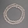 Natural Stone Beads Mountain Crystal Briolette Beads 6x7mm, 39cm length