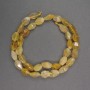 Natural Stone Beads Yellow Agate Briolette 8×12mm, length 39cm