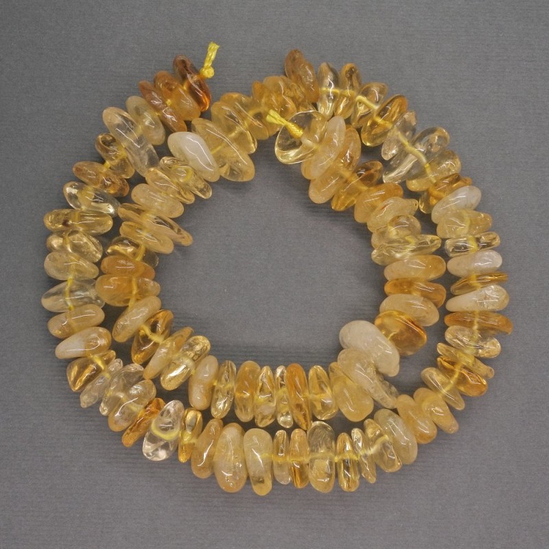 Citrine Beads Chip - 9-12×4 mm, 41 cm length