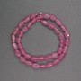Tourmaline Faceted Beads, 6x9mm, on Thread, 38cm long