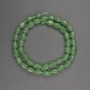 Nephrite Beads Faceted 6×9 mm, length 38 cm