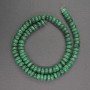 Malachite Beads Rondelle, 8x3mm diameter, approx. 41cm length