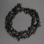 Natural stone Beads Black Tourmaline Chip, 6x4mm diameter, length 41cm