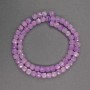 Kunzite Beads faceted cube 5mm diameter, 37cm length