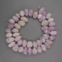 Amethyst Beads - faceted, natural stone, 12x9mm, 40cm length