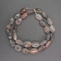 Agate Beads, Natural Stone, Oval, 10×14 mm, ±, Thread length 41 cm ±