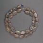 Labradorite Beads Oval 8×12×5 mm ±, Thread length 41 cm ±