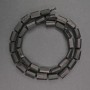 Natural Turmaline Beads, Black Tourmaline Sherlock, 7×9mm diameter+, length 42cm+