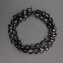 Natural gemstone Beads Black Tourmaline Faceted Coin Beads, 8x5mm, 39cm length