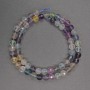 Natural fluorite beads graduated round 6mm diameter, length 39cm