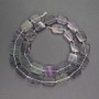 Fluorite Beads Rectangular 10×13×3 mm, thread length approx 42 cm