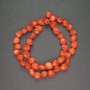 Natural Coral Beads Orange Tumbled Assorted, Diameter 8-10mm+-, Length 40cm+