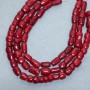 Natural Red Coral Beads, Chip Tumbled Cut, Diameter 9-21x9-15mm+/- Assorted Sizes, Length 40cm+
