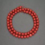 Natural Red Coral Beads, Smooth Round, Diameter 6mm+-, Length 40cm+