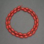 Natural Coral Beads, Red Grain, diameter 5x10mm+/-, length 40cm+