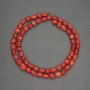 Natural Red Coral Beads, Tumbled, Diameter 6x7mm+-, Length 41cm+
