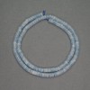 Natural Stone Aquamarine Rondelle Beads, Diameter 4x2mm+-, Length 39cm+