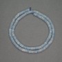 Natural Stone Aquamarine Rondelle Beads, Diameter 4x2mm+-, Length 39cm+