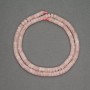 Natural Stone Rose Quartz Rondelle Beads, Diameter 4.5x2.5mm+-, Length 38cm+