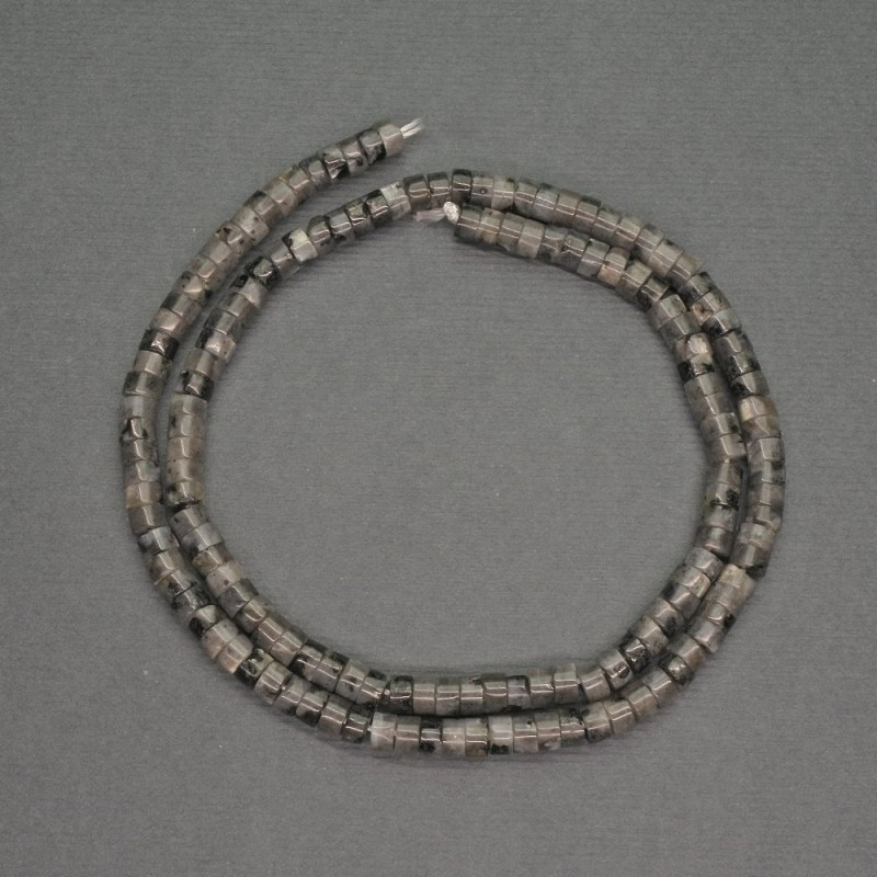 Natural Stone Larvikite Rondelle Beads, Diameter 4x2mm+-, Length 38cm+