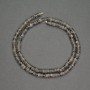 Natural Stone Larvikite Rondelle Beads, Diameter 4x2mm+-, Length 38cm+