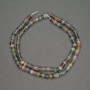 Natural Stone Multicolour Jasper Rondelle Beads, Diameter 4x2mm+-, Length 39cm+
