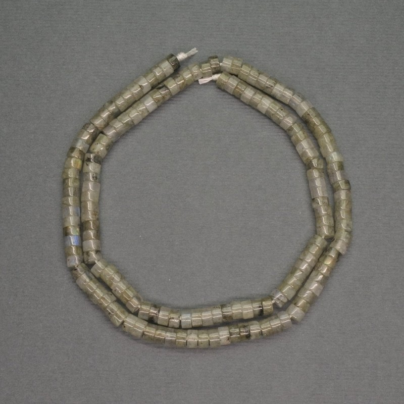 Natural Stone Labradorite Rondelle Beads, Diameter 4x2mm+-, Length 40cm+