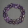 Natural Stone Amethyst Beads Tumbled, Diameter 9-14x9-11mm+-, Length 39cm+