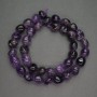 Natural Amethyst Beads, Tumbled, 10x10mm, 40cm Length