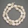 Natural Stone Belomorite Beads Tumbled, Diameter 8x12mm+-, Length 40cm+