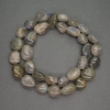 Natural Stone Beads Labradorite Nugget, diameter 11x14mm+/-, length 39cm+