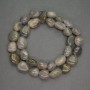 Natural Stone Beads Labradorite Nugget, diameter 11x14mm+/-, length 39cm+