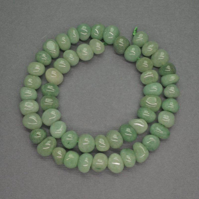 Natural Stone Jade Beads, Tumbled, Diameter 9x8mm+/-, Strand Length 39cm+