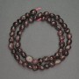Natural Stone Beads Garnet Tumbled, Diameter 6mm+-, Length 39cm+